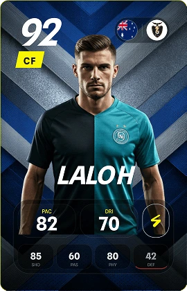 Retro style soccer card design